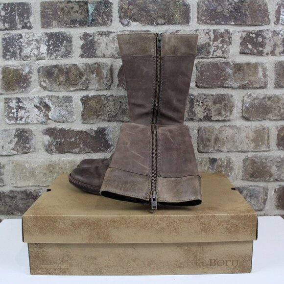 Born Kendell Mid Calf Boot Brown Womens Size 9 - Picture 6 of 12